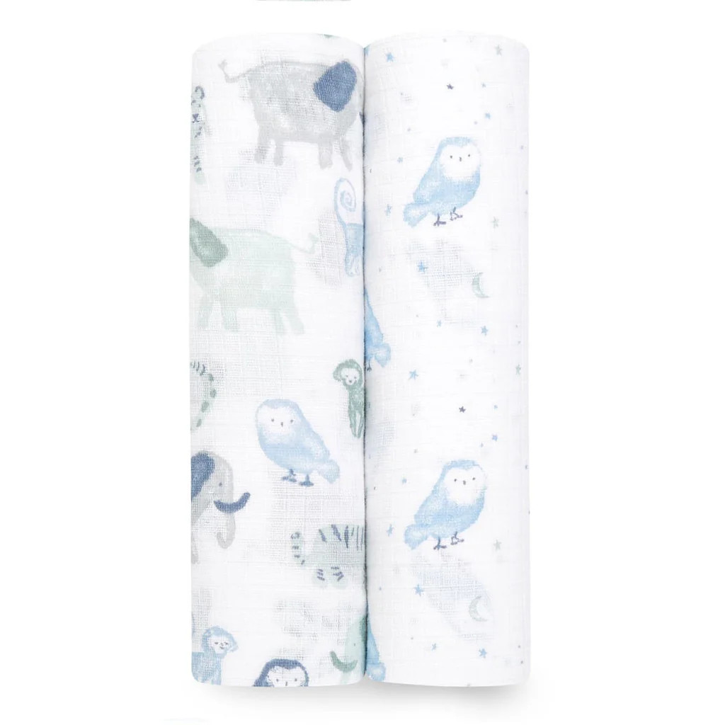 essentials cotton muslin swaddles 2 pack | Halo Sleep