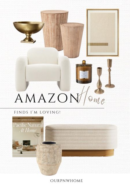 Neutral home finds for spring at Amazon!

Coffee table books, home design book, boucle bench, storage bench, neutral vase, tan vase, gold candlesticks, brass candle holders, abstract wall art, geometric wall art, Amazon home, spring home, end table, gold bowl, brass bowl, modern home, ivory accent chair, white armchair

#LTKSeasonal #LTKhome #LTKstyletip