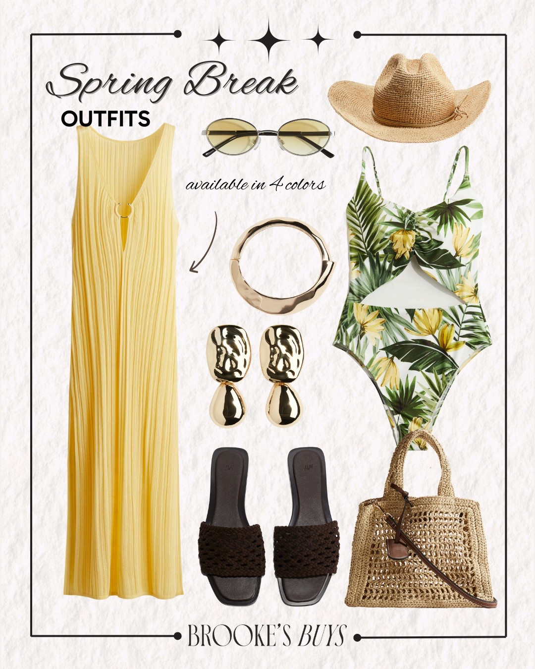 Cute spring break outfit ☀️👙🏖️ I love the pattern on this swimsuit and the cover up is stunning!