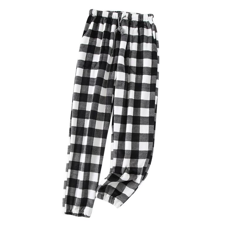 Labakihah pants for women Women's Casual Pajama Checkered With Pockets Pants Comfortable Plaid Lo... | Walmart (US)