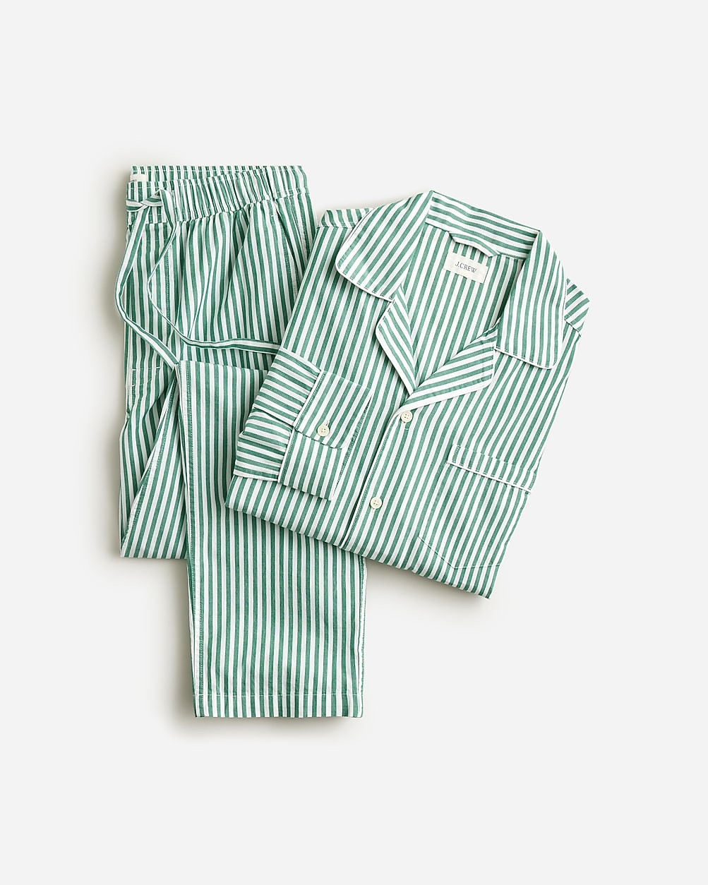 Pajama set in cotton poplin | J. Crew US