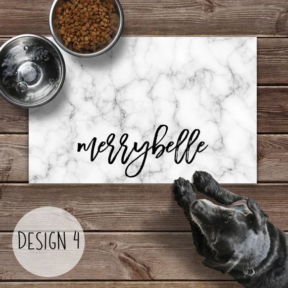 Personalized Large Pet Placemat - Monogram Your Pet Dog or Cat -Made in USA | Etsy (US)