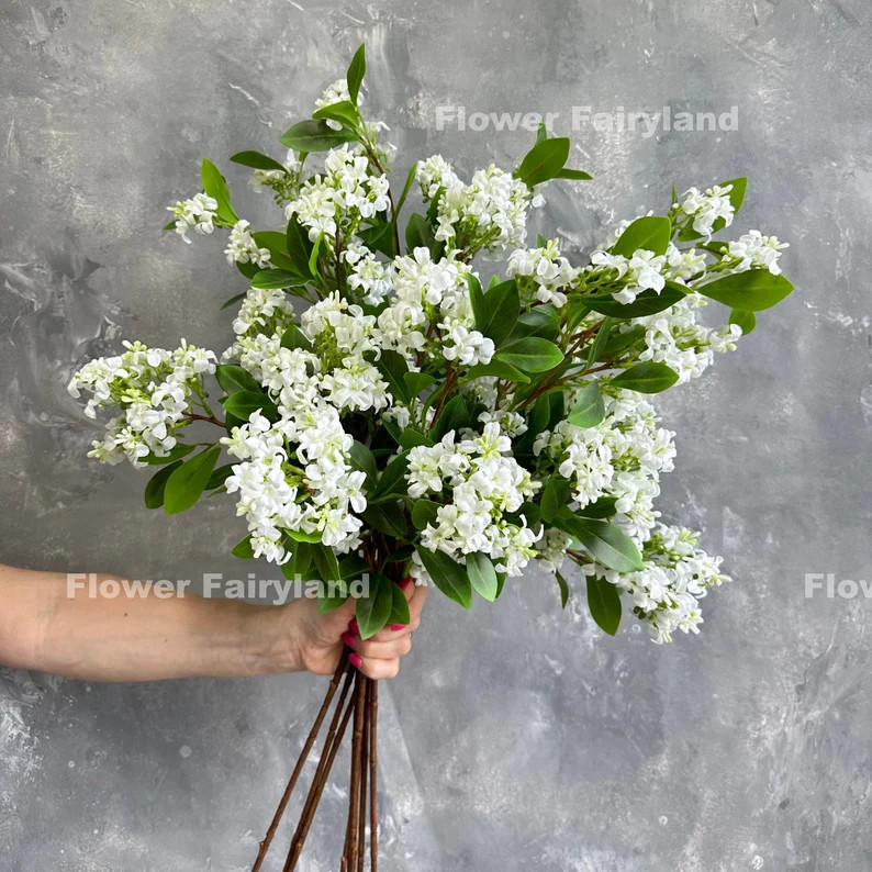 Realistic Faux Lilac | High Quality Artificial Flower | DIY | Centerpieces | Floral | Wedding/Hom... | Etsy (US)