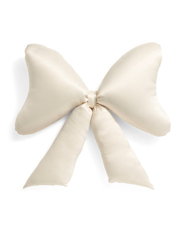 24x25 Satin Bow Pillow | TJ Maxx
