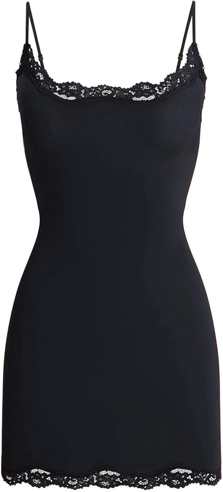 Starrylion Sexy Lace Mini Dress Padded Bodycon Spaghetti Strap Party Club Dress | Amazon (US)