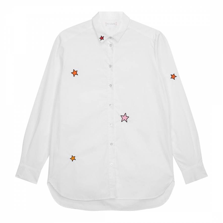 White/Poppy/Black Star Shirt | BrandAlley UK