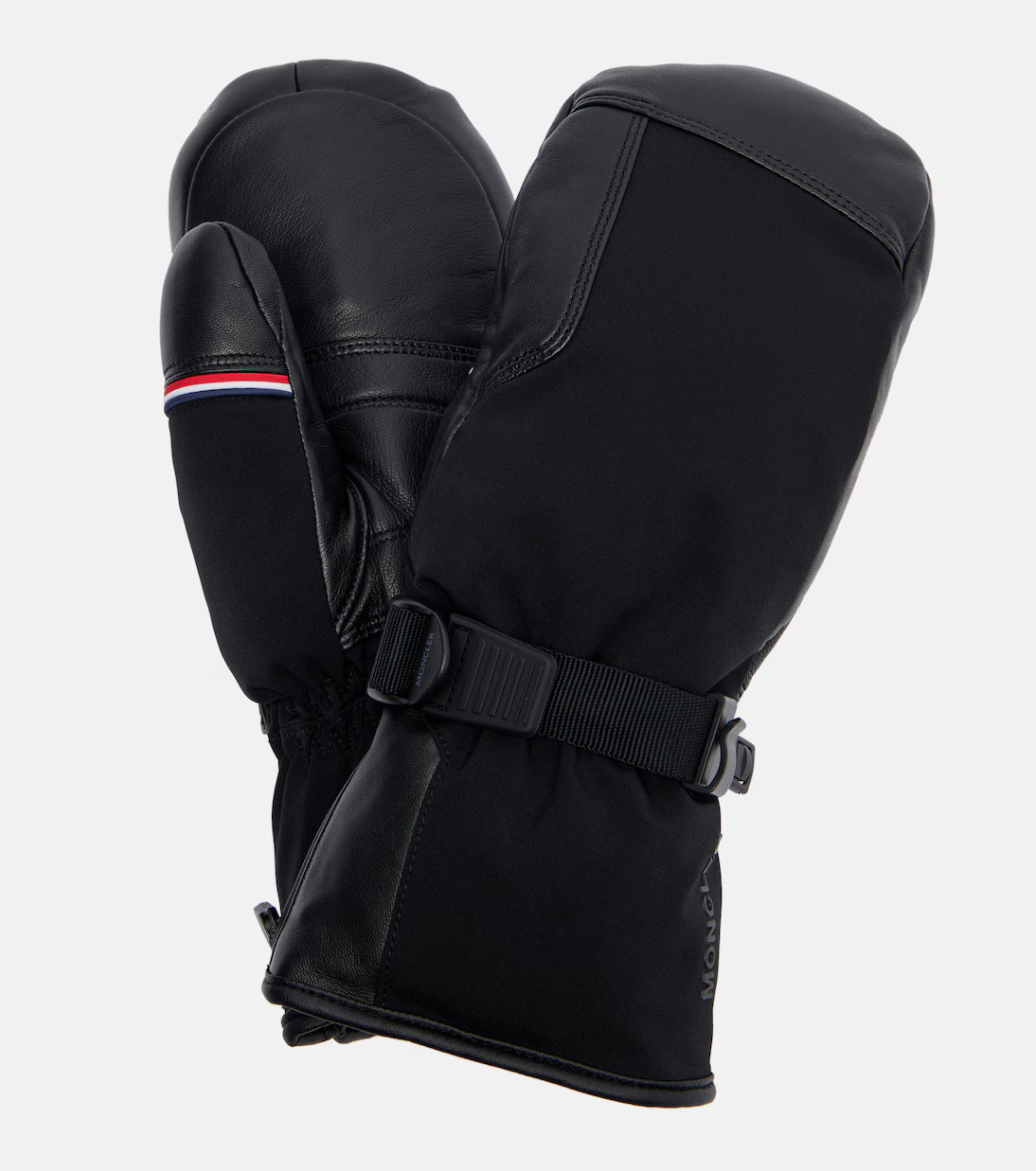 Leather-trimmed padded ski mittens | Mytheresa (INTL)