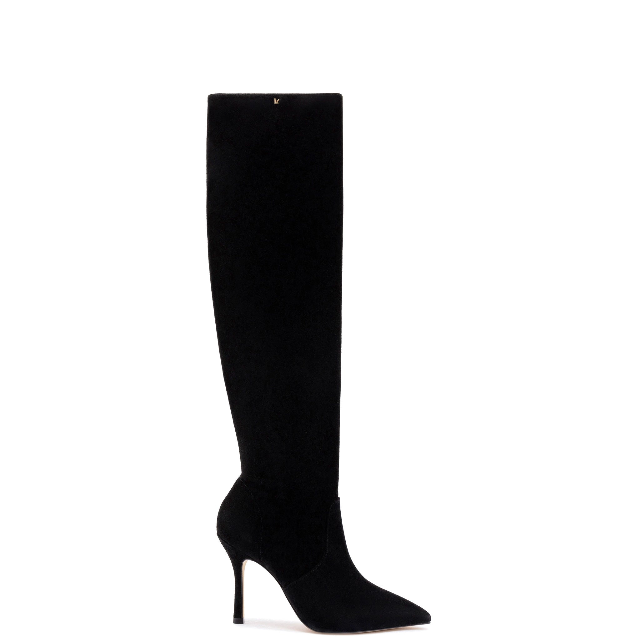 Kate Slouch Boot In Black Suede | Larroude