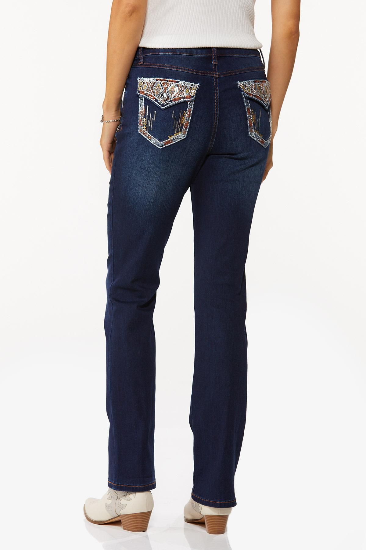 Petite Embellished Bootcut Jeans | Cato Fashions
