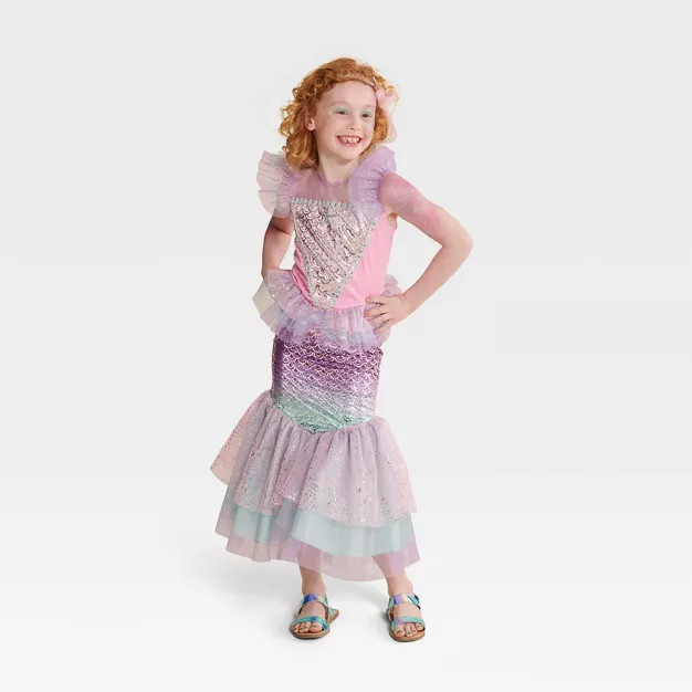 Kids' Fantasy Mermaid Halloween Costume Dress with Headpiece - Hyde & EEK! Boutique™ | Target