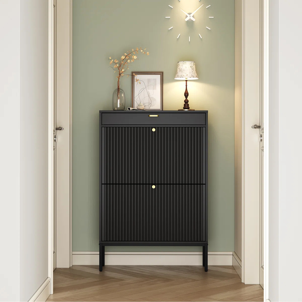 Modern Minimalist Style Large Capacity Shoe Cabinet | Wayfair North America