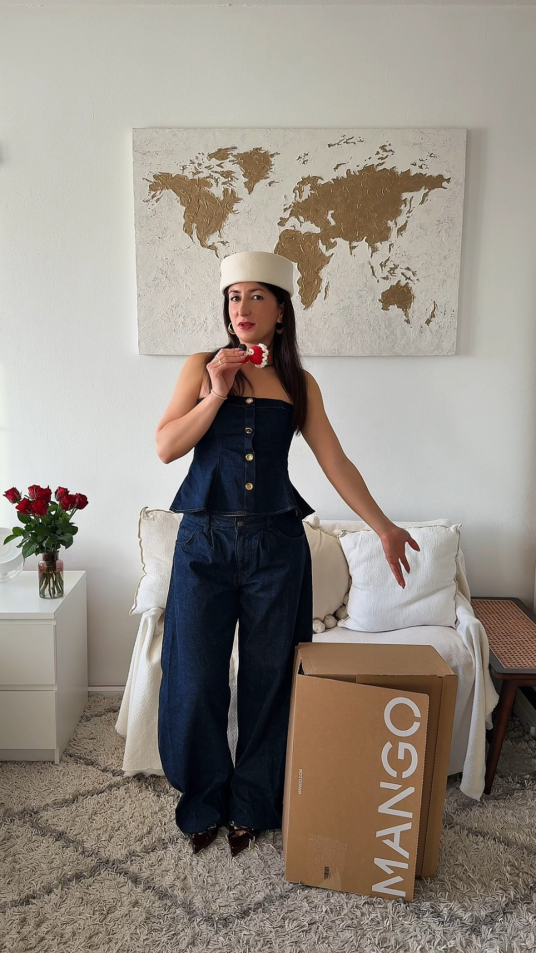 MANGO Haul 🤍 Sizes: Coat: XS (size up); pants: 34; white set: both in S; burgundy top: S; brown top: XS; cream top: S; Cardigan: XS 

#LTKworkwear #LTKspring #LTKstyletip