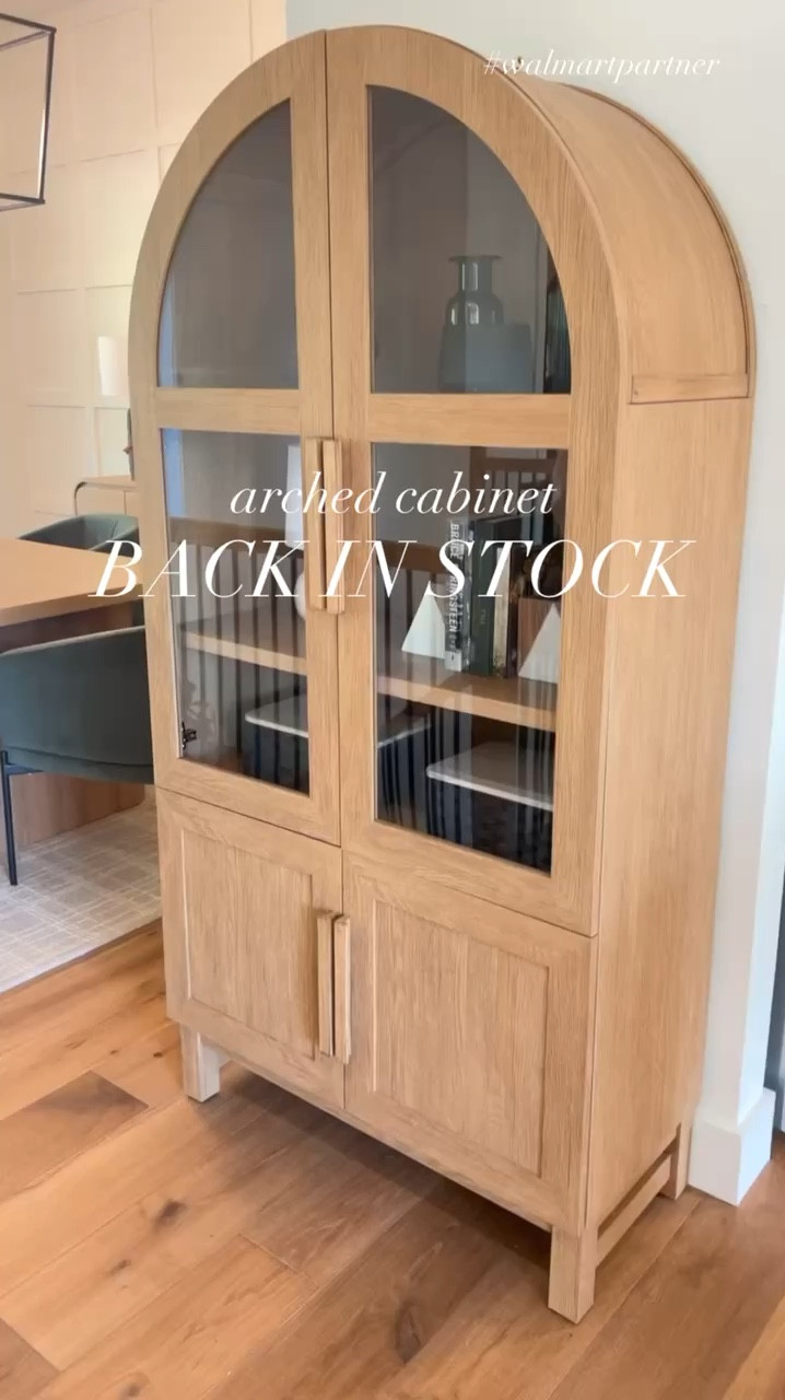Back in stock!  This arched wood cabinet is even more beautiful in person & it’s finally back in stock! I can’t believe it’s under $400 🤩

Arched cabinet, kitchen cabinet, kitchen shelf, living room shelf, wood shelf, home decor, Walmart home, Walmart find, Walmart restock, living room decor, Christine Andrew, Andrew home
@Walmart #WalmartPartner #WalmartHome

#LTKFindsUnder100 #LTKStyleTip #LTKHome