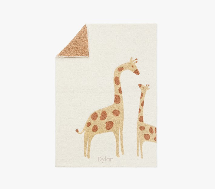 Fuzzy Giraffe Baby Blanket | Pottery Barn Kids