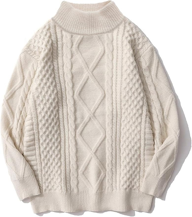 Aelfric Eden Oversized Sweater for Women Turtleneck Long Sleeve Sweater Arctic Velvet Knit Pullov... | Amazon (US)