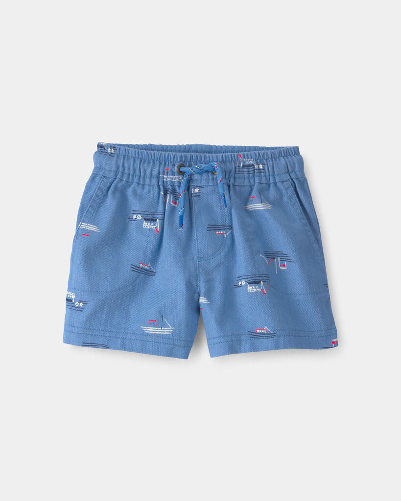 Carter's baby boy sailboat twill shorts 24M Blue | Carter's Inc