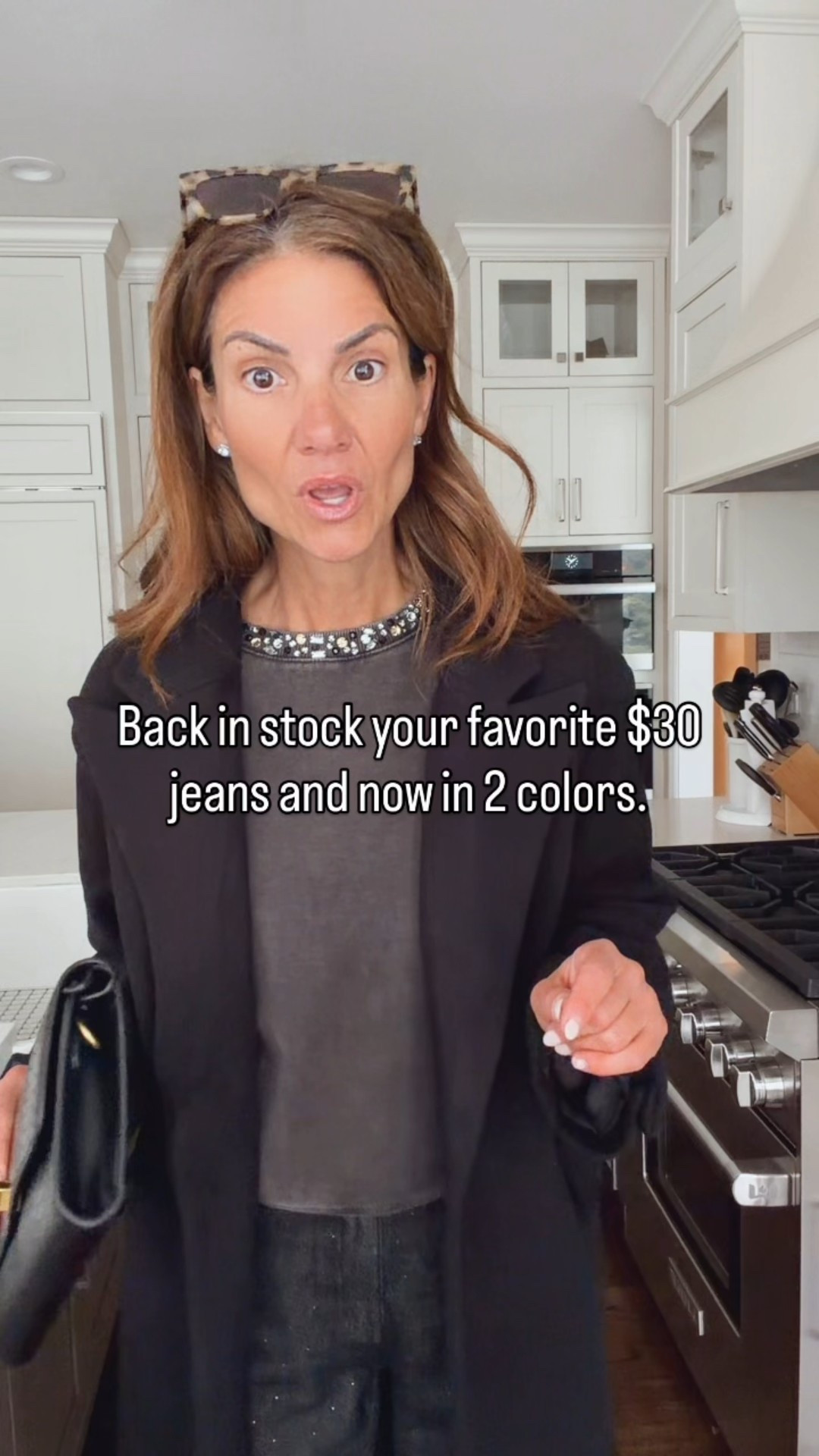 The sparkly jeans you all loved are back… and now they come in the prettiest denim too ✨ Both pairs are under $30 and perfect for a casual holiday outfit or everyday midlife style. I paired mine with a rhinestone-detail sweatshirt, an oversized jacket, a crisp white blouse, and a chic clutch — easy pieces you can dress up or down.

If you want a holiday look that’s comfortable, affordable, and still feels elevated… this is it.

#LTKFindsUnder50 #LTKHoliday #LTKFindsUnder100