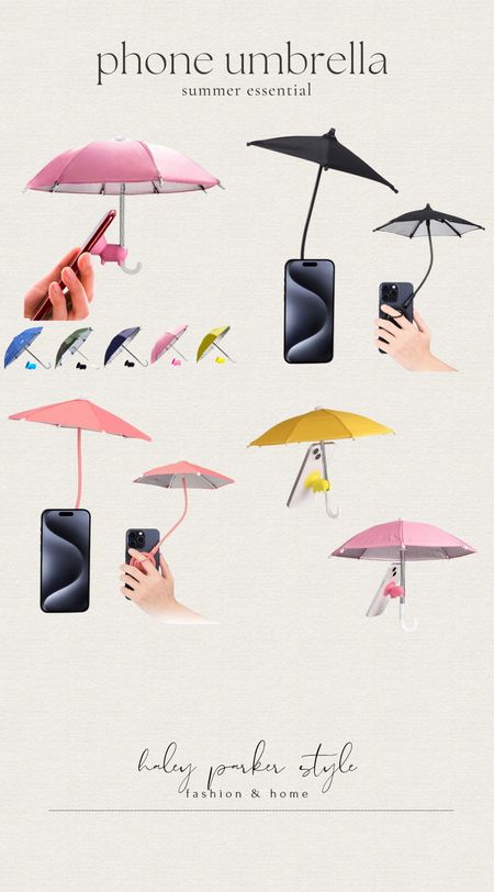 Phone umbrellas, a summer essential! Keep your phone cool and avoid it going dark while using it, with this umbrella!




Phone umbrella, phone shade protector, shade device for phone, summer phone accessories 

#LTKswim #LTKfindsunder100