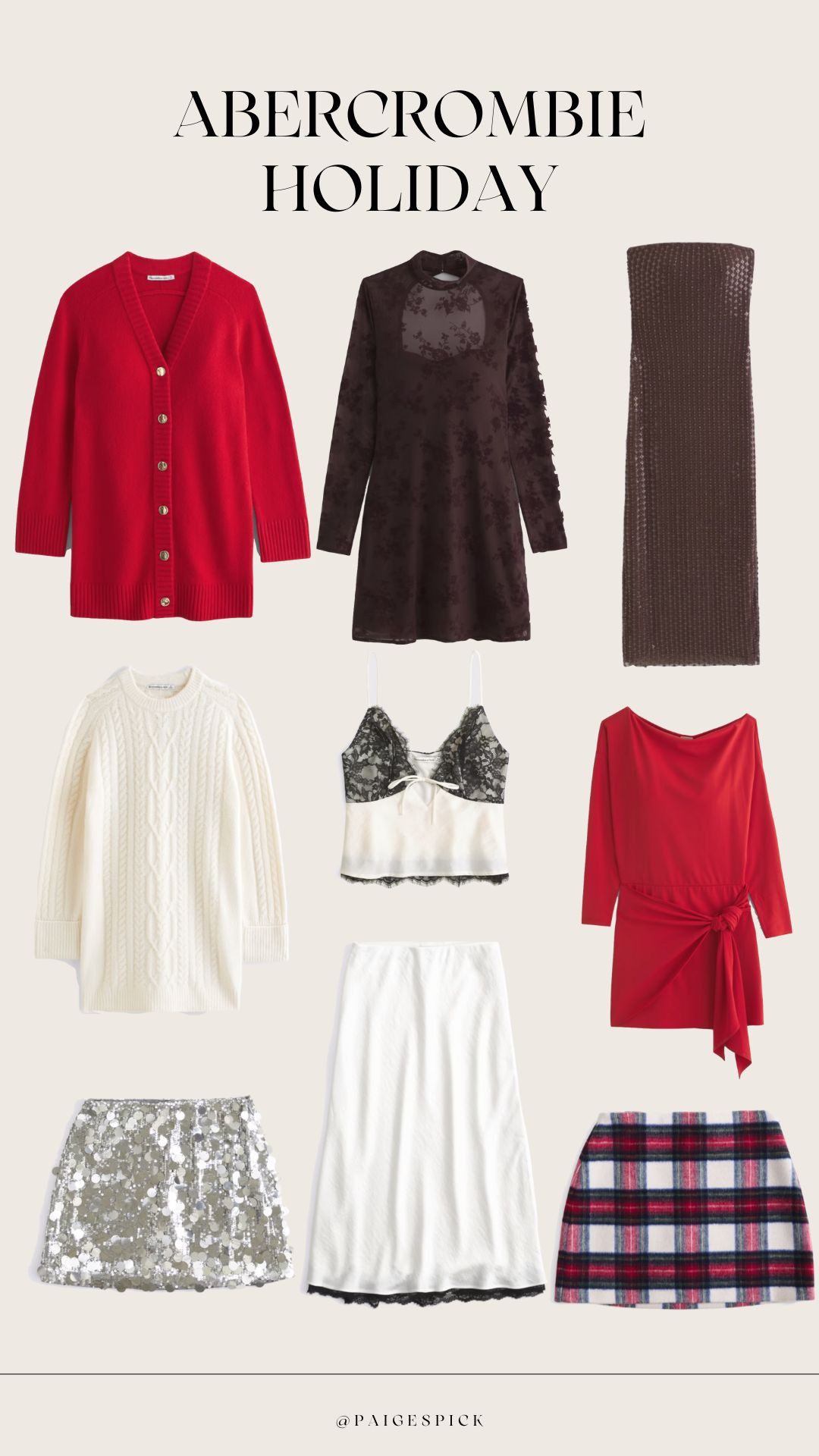 It’s officially Abercrombie holiday season 🎄✨
Rounded up my favorite pieces from the new Abercrombie Holiday Collection — think cozy knits, sparkly partywear, luxe textures, and all the festive neutrals we’re obsessed with this year 🤍

Perfect for holiday parties, gifting, or just looking effortlessly chic all season long. Tap to shop my Abercrombie holiday must-haves directly on LTK!

#AbercrombieHoliday #holidaystyle2025 #ltkfashion #ltkholiday #abercrombiefinds #holidayoutfitideas #ltkfinds #holidayseason2025 #cozyfashion #festivestyle #ltkunder100 #holidayfashioninspo 

 

#LTKholiday #LTKwinter #LTKpartywear