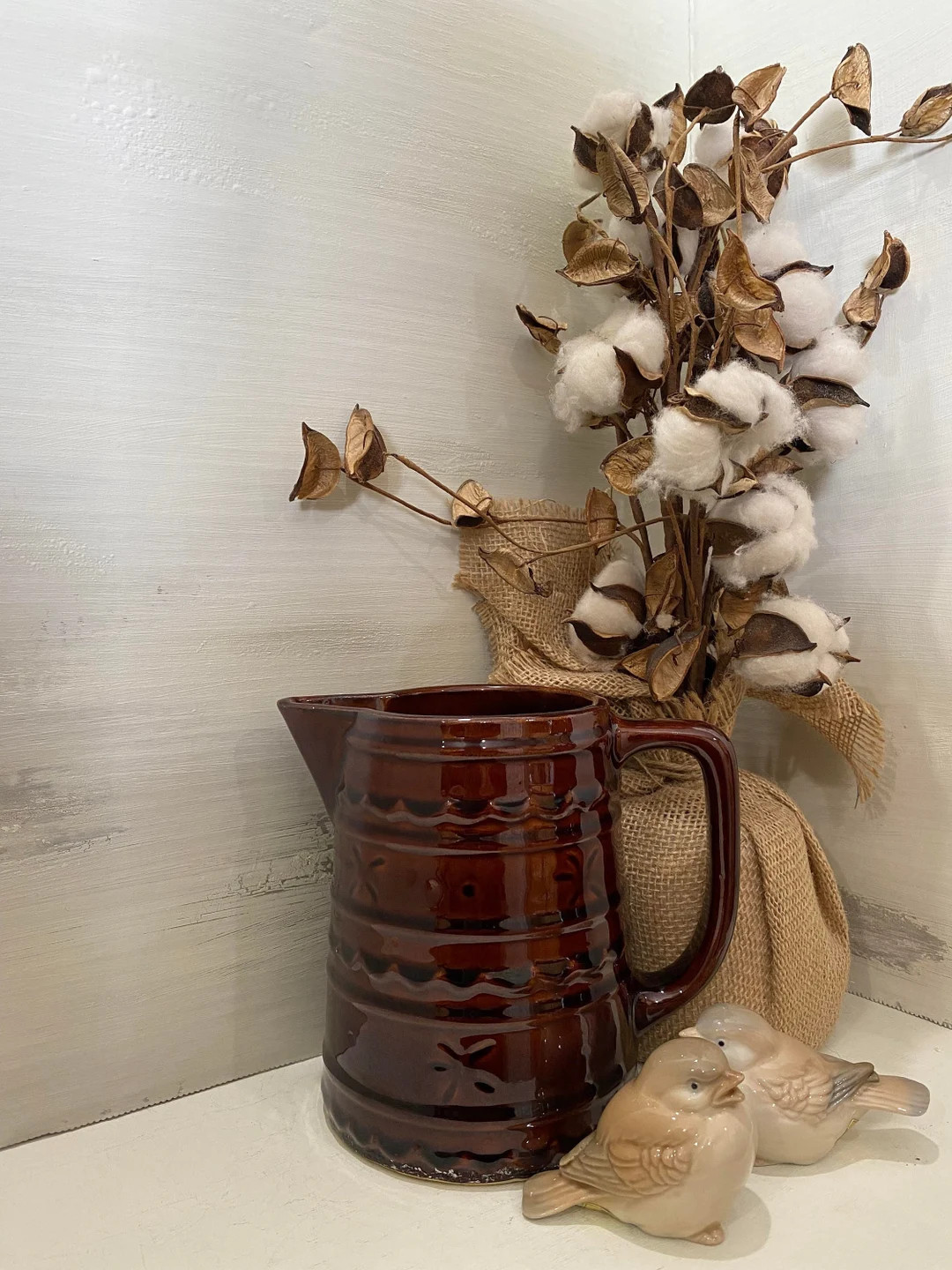 Vintage Small Marcrest Oven-Proof Stoneware Daisy and Dot Pitcher Made in the USA*Please read the... | Etsy (US)