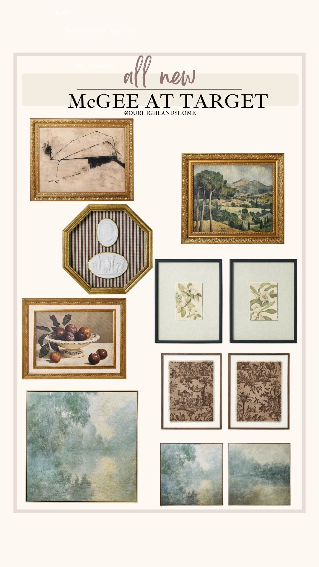 new art from mcgee at target. i’m loving the modern art paired w the traditional frame

#LTKHome #LTKSaleAlert