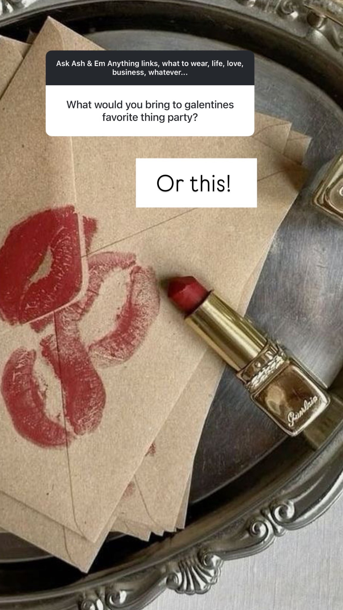 whatever bring to a valentines favorite things party