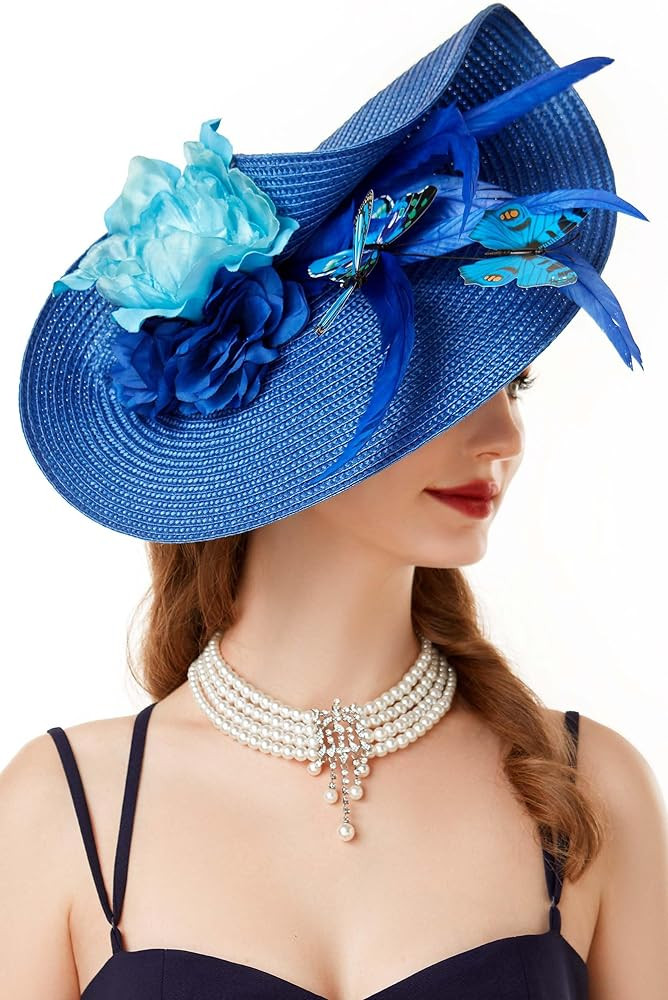 BABEYOND Tea Party Fascinator Hat for Women Kentucky Headwear Derby Pillbox Church Hat for Cockta... | Amazon (US)