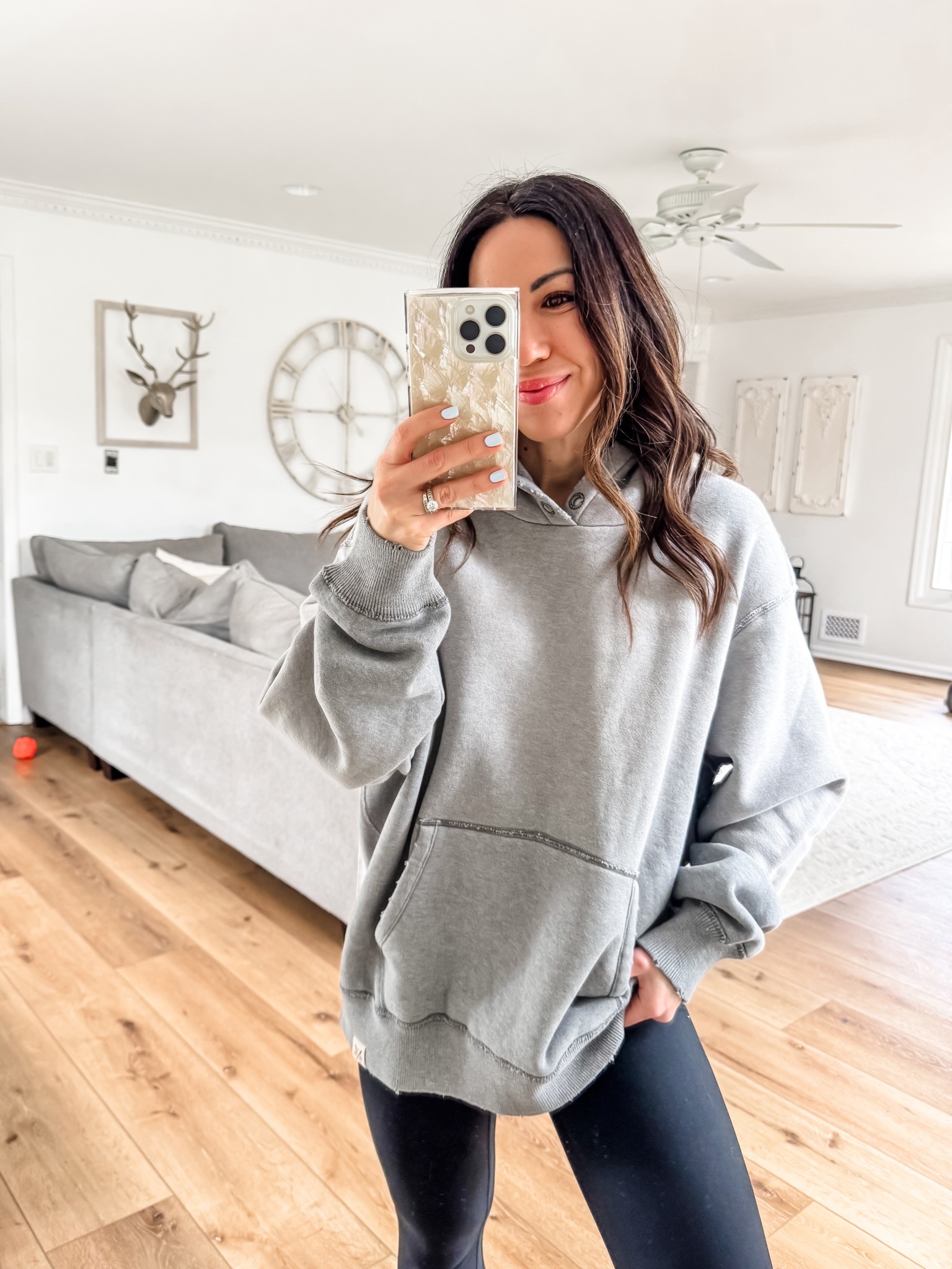 Copy the promo code for 25% off. Small hoodie sweatshirt.

#LTKSaleAlert #LTKSpringSale #LTKOver40