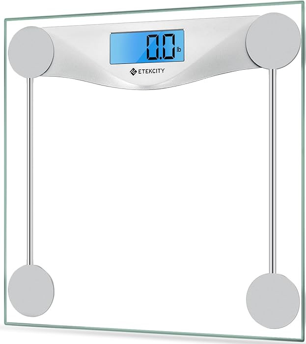 Etekcity Digital Body Weight Bathroom Scale, Large Blue LCD Backlight Display, High Precision Mea... | Amazon (US)