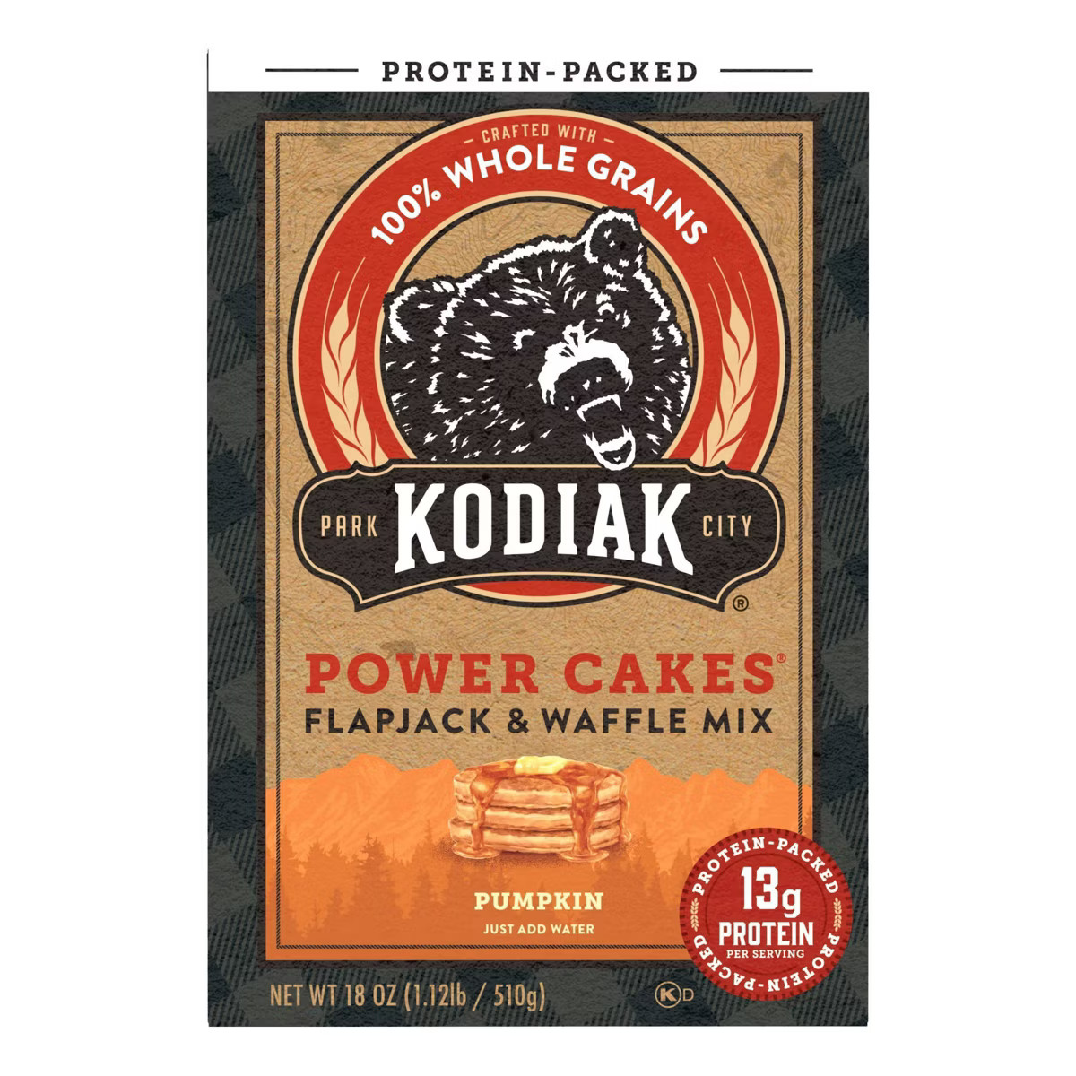Kodiak Power Cakes Protein-Packed Pancake & Waffle Mix Pumpkin  - 18oz | Target