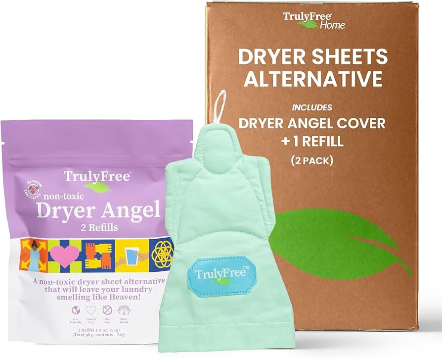 Dryer Angel: Refillable Non-Toxic Dryer Sheet Alternative, Fabric Softener and Scent Booster - In... | Amazon (US)