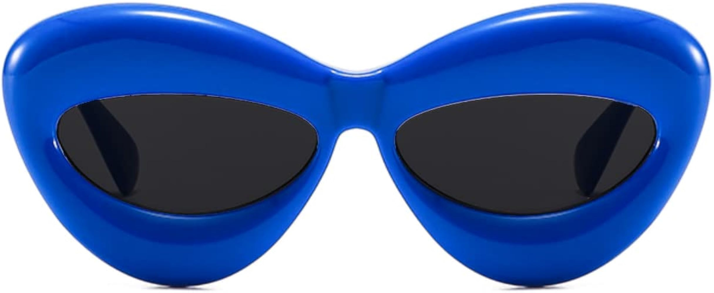 W&Y YING Inflated Fun Lip Cat Eye Sunglasses Shades for Women Men Fashion Oversized Thick Frame Y... | Amazon (US)