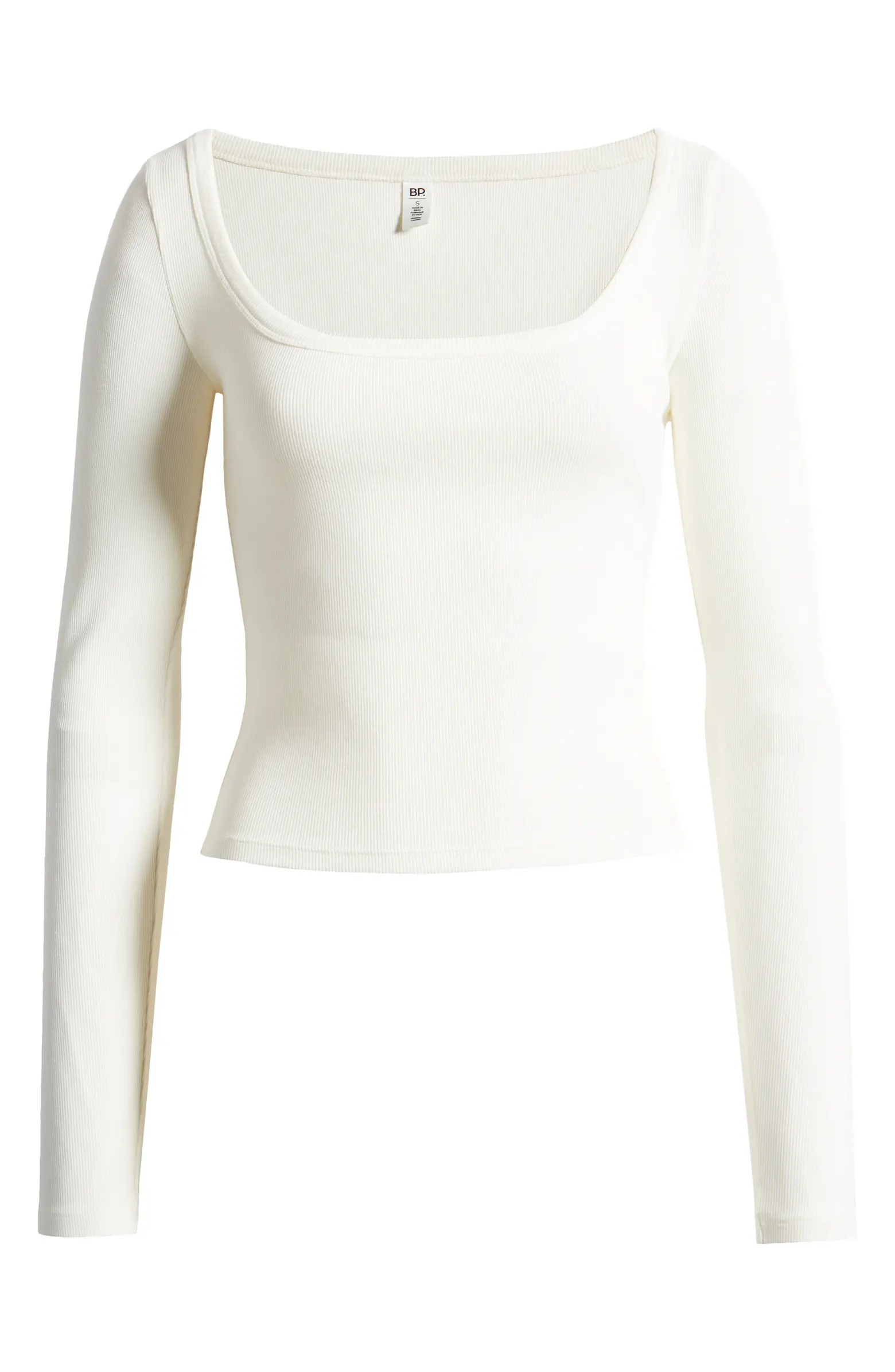 Rib Stretch Cotton T-Shirt | Nordstrom