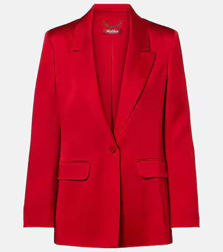 Satin crêpe blazer | Mytheresa (UK)
