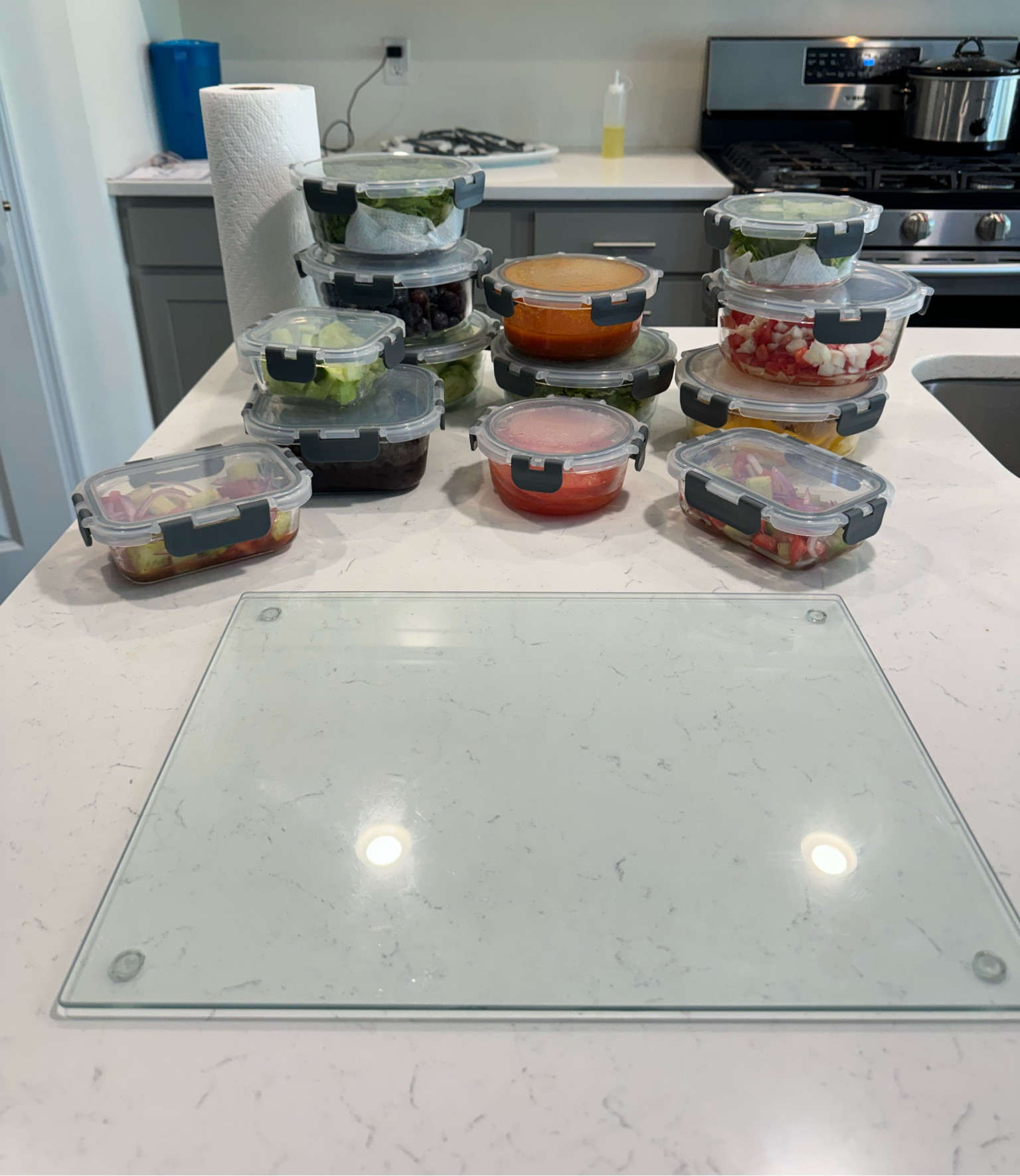 Amazon kitchen favorites!
I love this easy to clean cutting board and glass meal prepping sets. I always know what’s in my fridge  

#LTKfindsunder50 #LTKfitness #LTKfamily