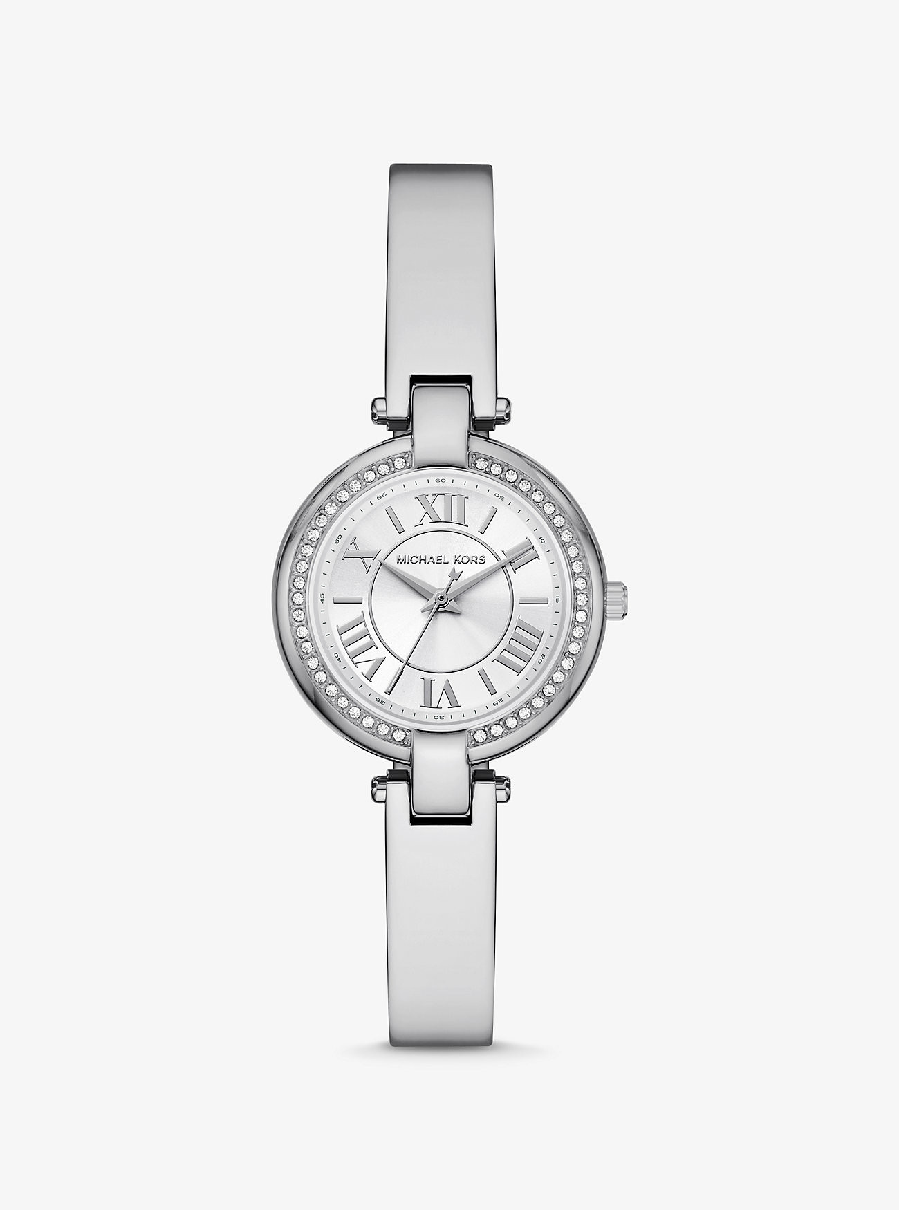 Mini Laney Silver-Tone Bangle Watch | Michael Kors US