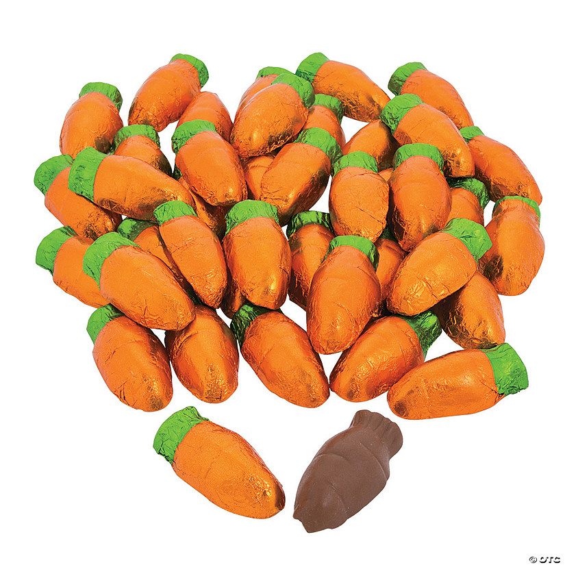 Palmer® Chocolate Carrots Easter Candy - 38 Pc. | Oriental Trading Company