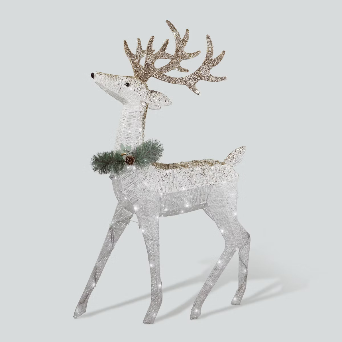 Philips 48" LED Glitter String Buck Novelty Sculpture Light Pure White Twinkle | Target