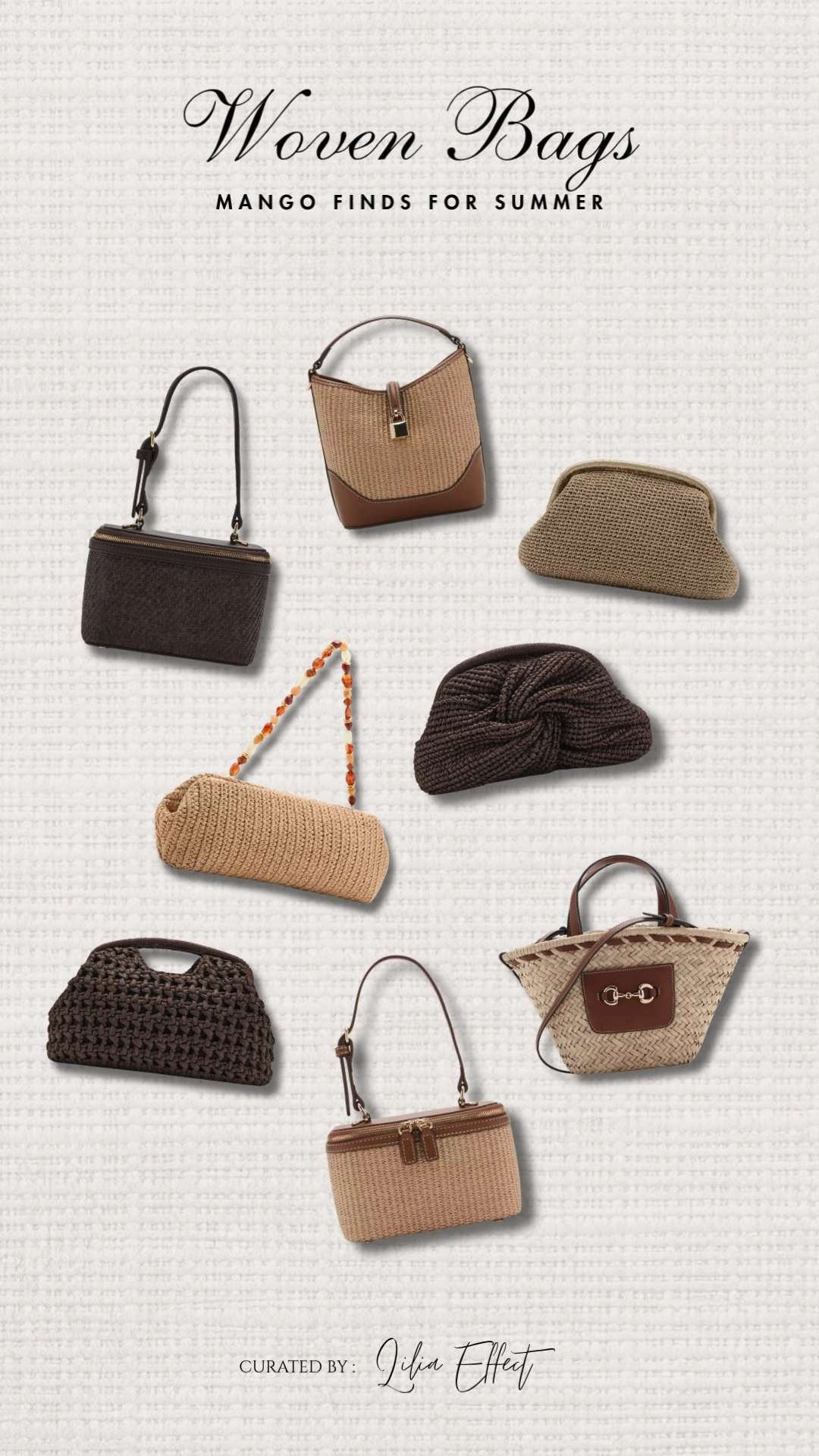 Woven bags — Mango finds for summer 🌴 Effortless textures and timeless styles that add the perfect warm-weather touch to every outfit. ✨
 

 #LTKdayinmylife #LTKgrwm #LTKootd