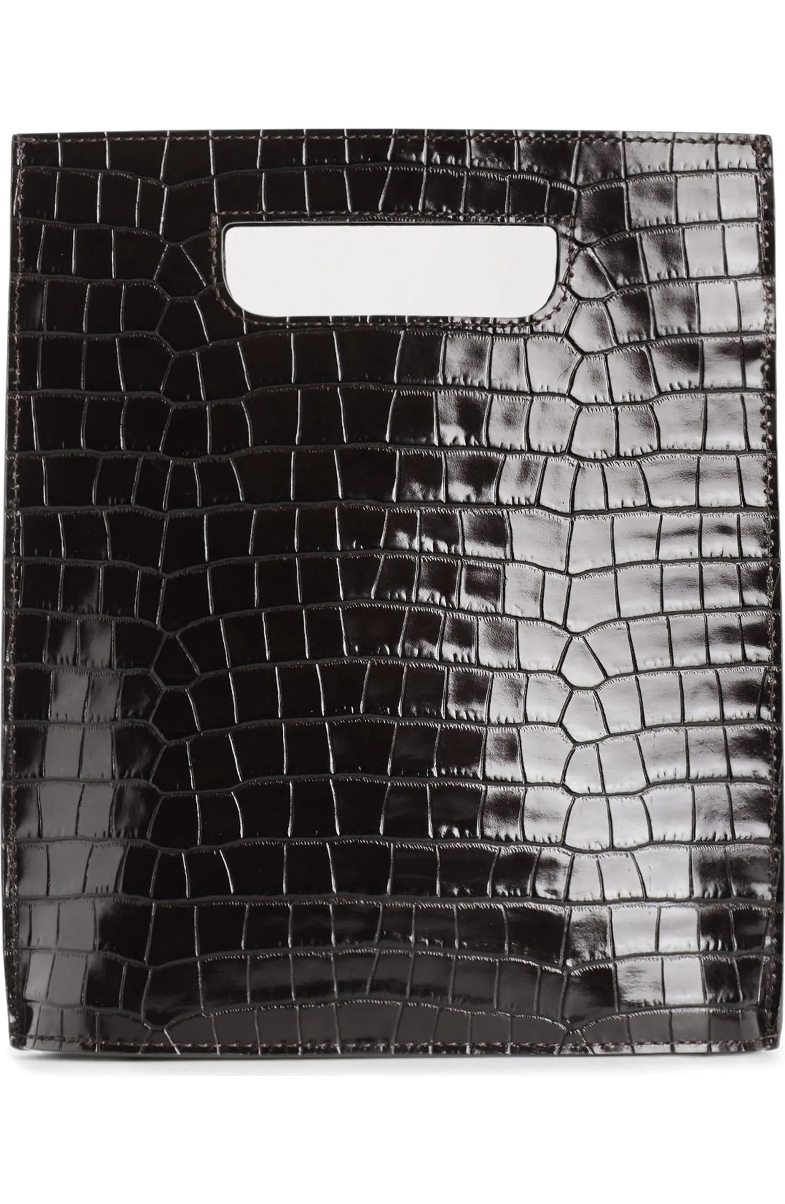 COS Small Croc Embossed Leather Crossbody Bag | Nordstrom | Nordstrom