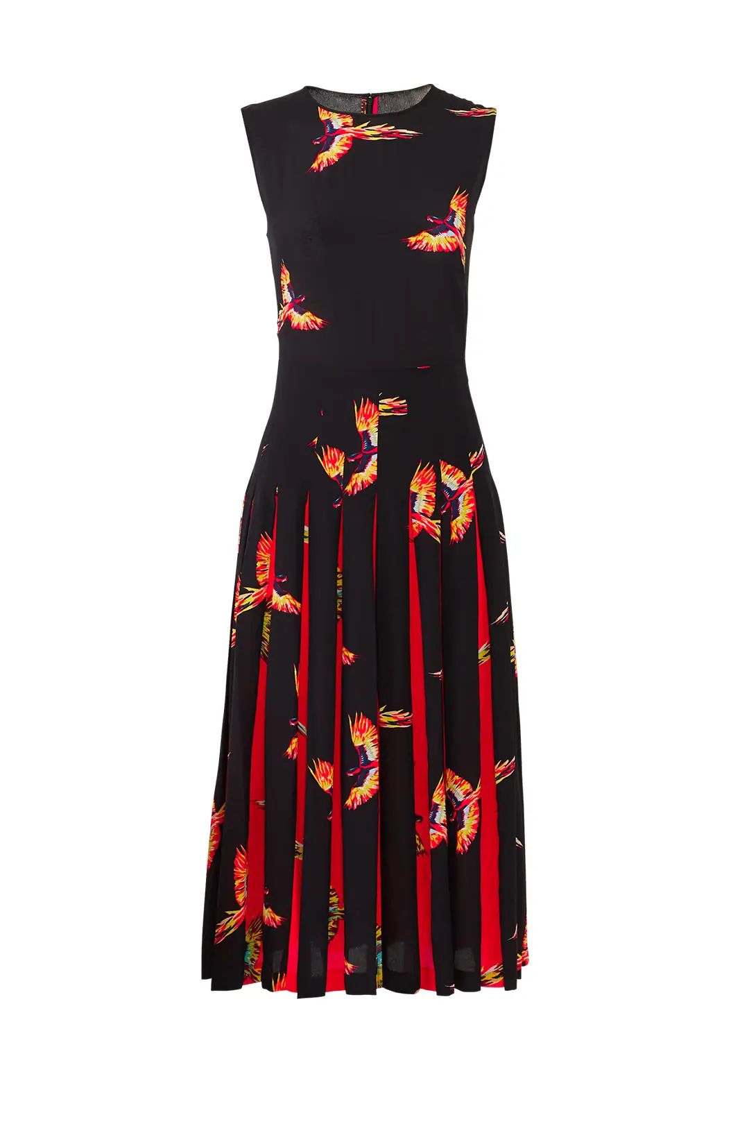 Diane von Furstenberg Aurora Pleated Midi Dress | Rent The Runway