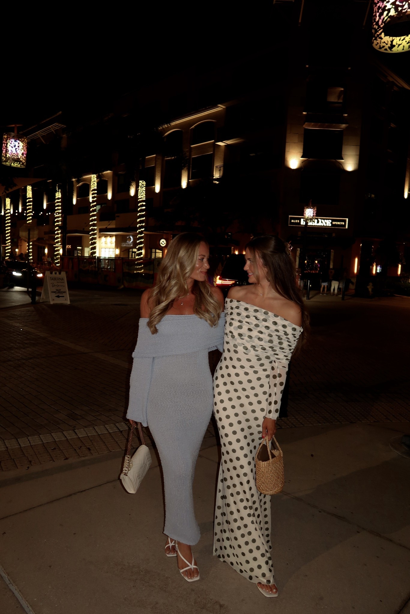 Girls night out outfits! Off shoulder dress perfect for vacation nights, beach vacation, resort outfits - Amazon finds and revolve dress 

#LTKootd