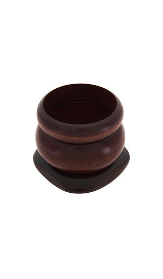 Jacques Bangle Cuff in Brown | Revolve Clothing (Global)