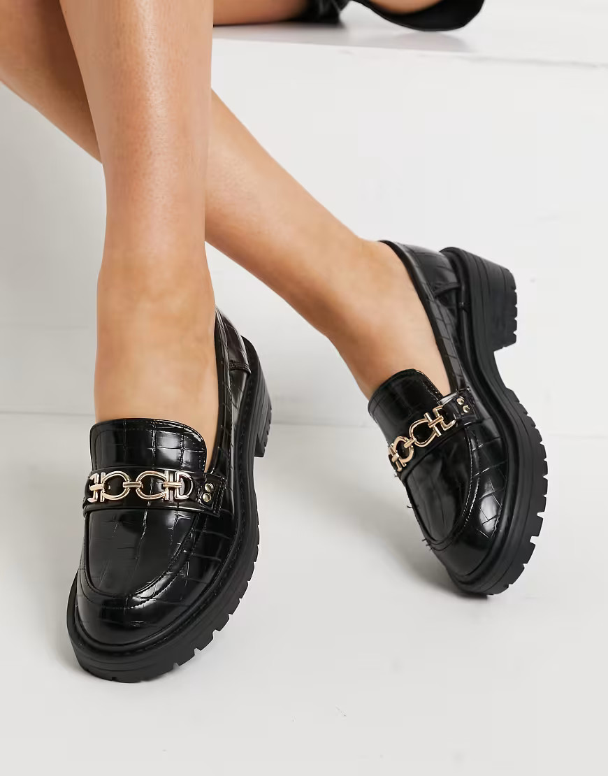 Topshop Luka loafers in black | ASOS (Global)