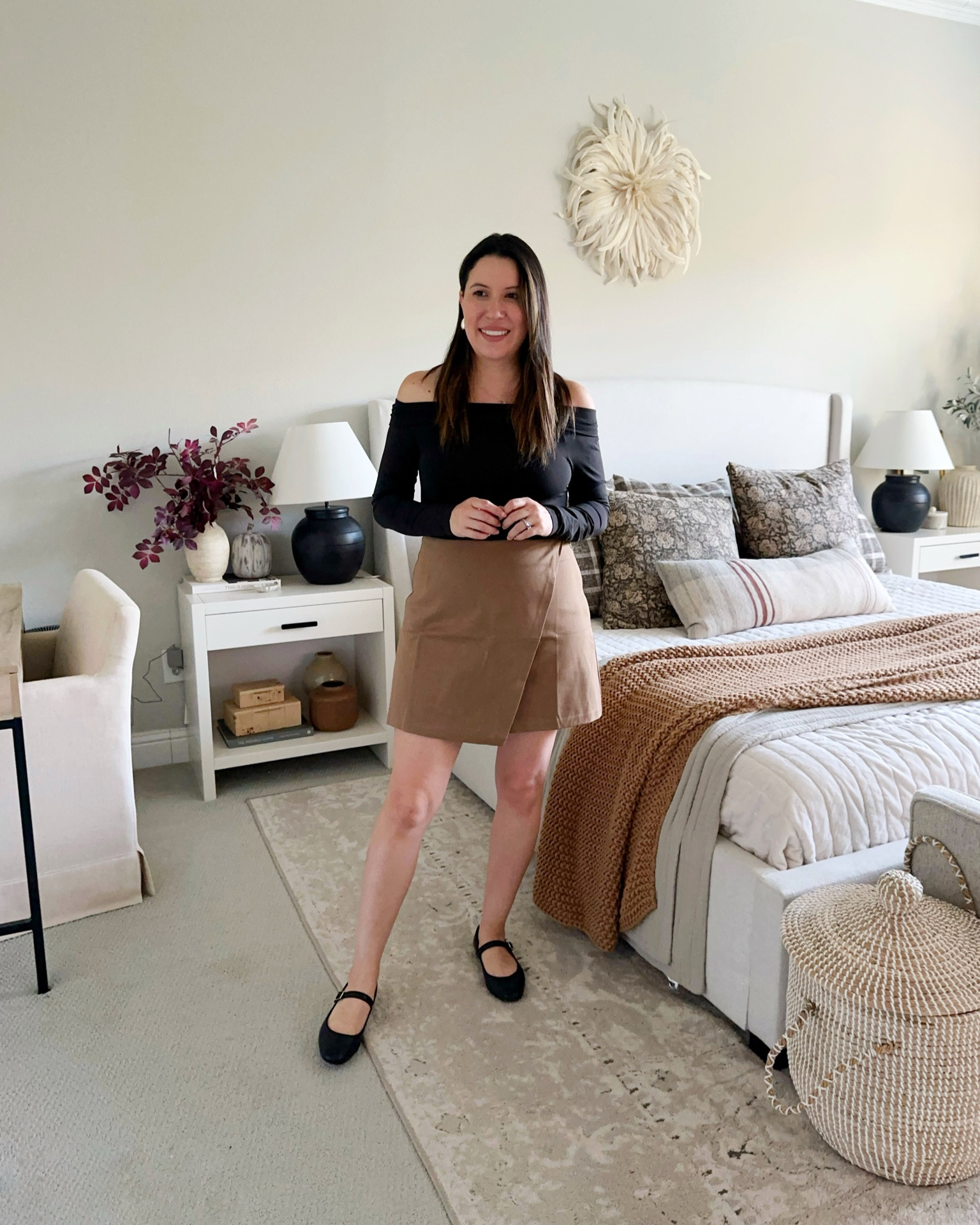 #walmartpartner Love this bodysuit so much I bought it in two colors! This wrap skirt is so flattering and a great material. I paired this look with these $15 Mary Jane’s that are super comfortable! @walmartfashion #walmartfashion

#LTKMidsize #LTKStyleTip #LTKShoeCrush