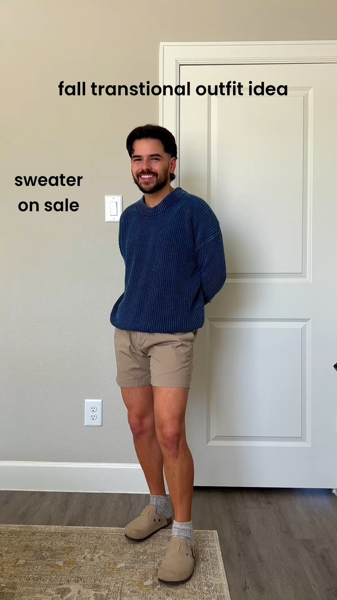 Men’s fall outfit inspiration 🍂 The perfect men’s transitional outfit for easing into cooler weather without giving up those warm-weather staples. I’m pairing a classic crewneck sweater with shorts and Birkenstocks for an easy, casual fall outfit that works for those in-between days.
The crewneck I’m wearing is currently on sale 🙌🏻 — such an easy staple for your men’s fall wardrobe and a great layering piece as temperatures start to drop.

Shop this men’s fall outfit, crewneck sweater, shorts + Birkenstocks on LTK! 🤎

#MensFallFashion #MensFallOutfits #MensFallStyle #MensFashion #FallOutfitInspo #MensStyle #TransitionalOutfits

#LTKdayinmylife #LTKgrwm #LTKMens