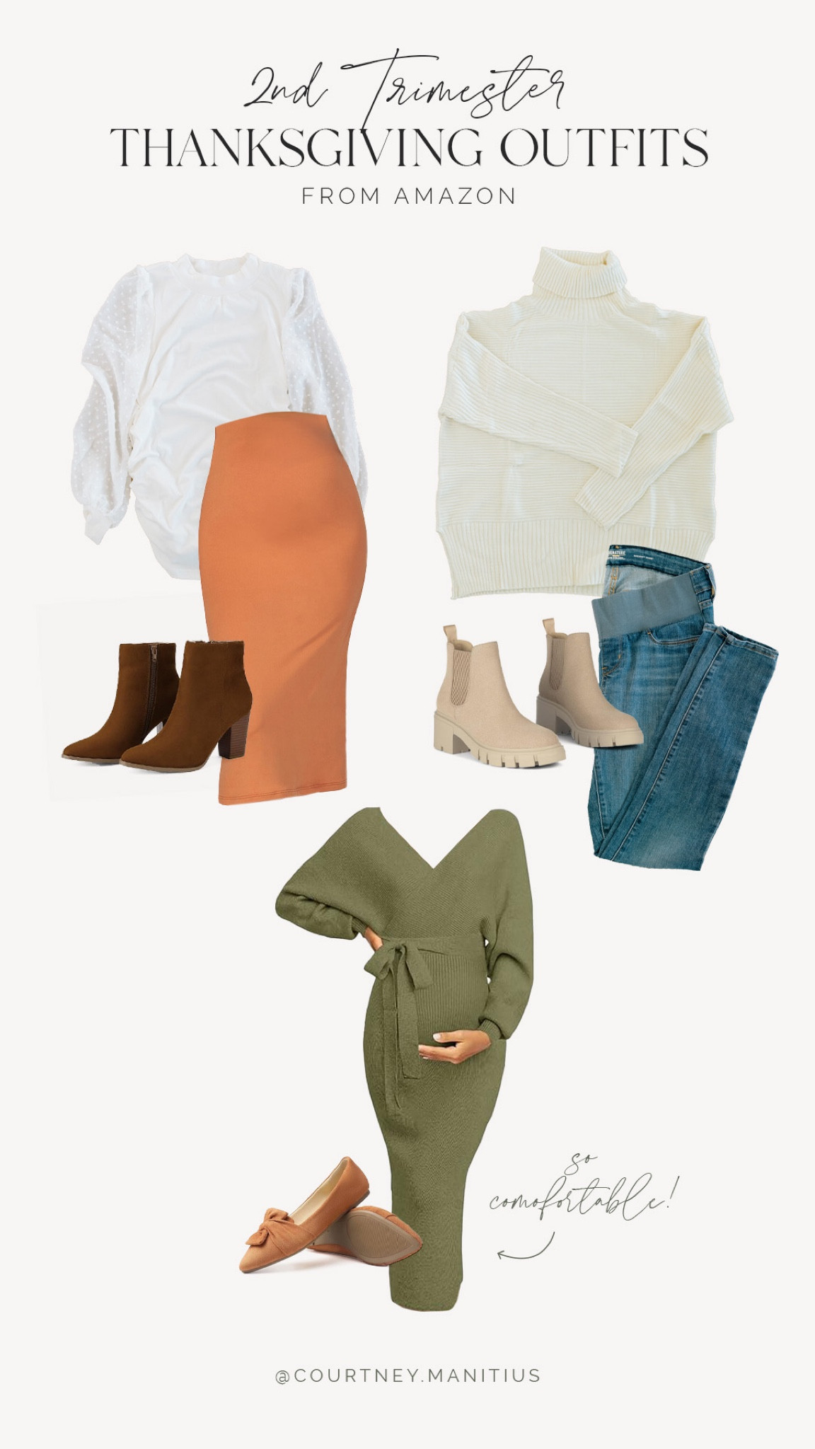 Serving up bump-friendly chic this Thanksgiving!  Here are 3 comfy-cozy outfit inspo for my 2nd trimester mamas! Stretchy, cozy, with enough room for baby AND turkey.



#LTKBump #LTKStyleTip