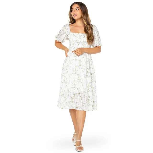 Celebrity Pink Women's Juniors Short Sleeve Woven Dress | Walmart (US)