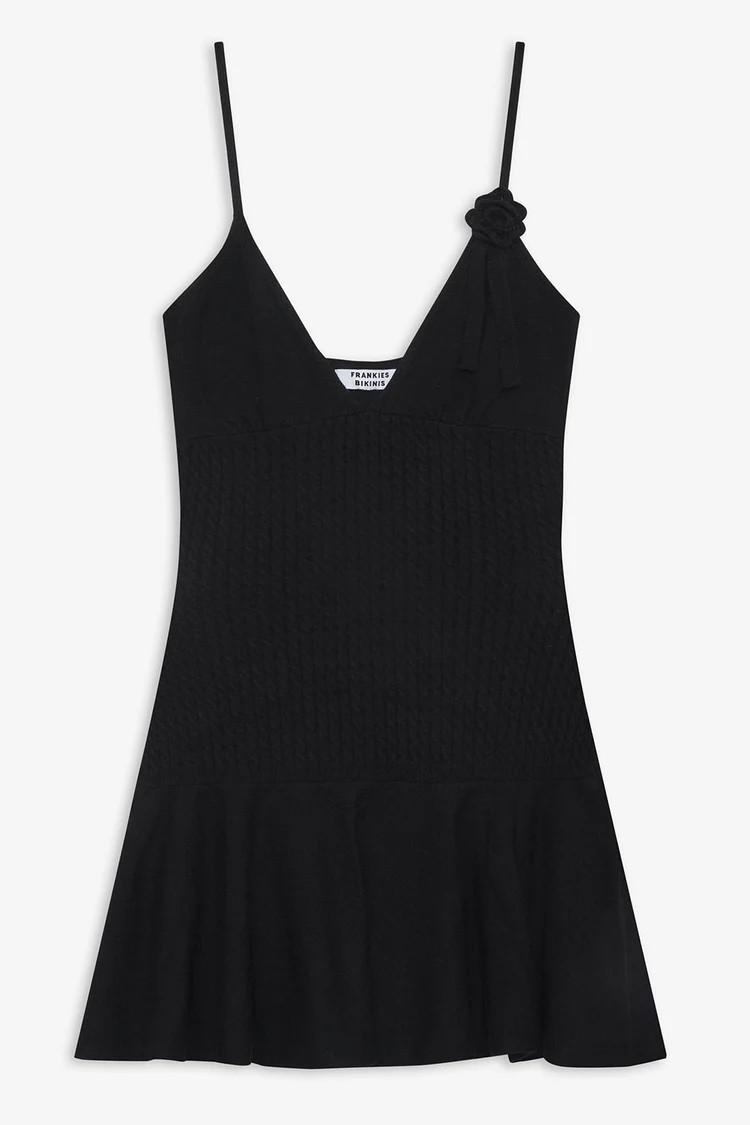 Houston Cable Cloud Knit Dress - Black | Frankies Bikinis