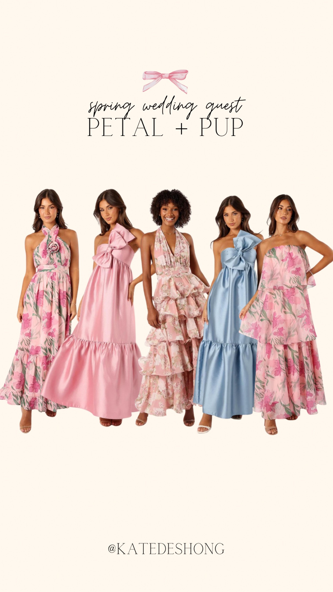 Spring wedding guest looks or bridesmaid looks 🩷 maxi dress , formal wedding , spring wedding 

#LTKSeasonal #LTKfindsunder100 #LTKwedding